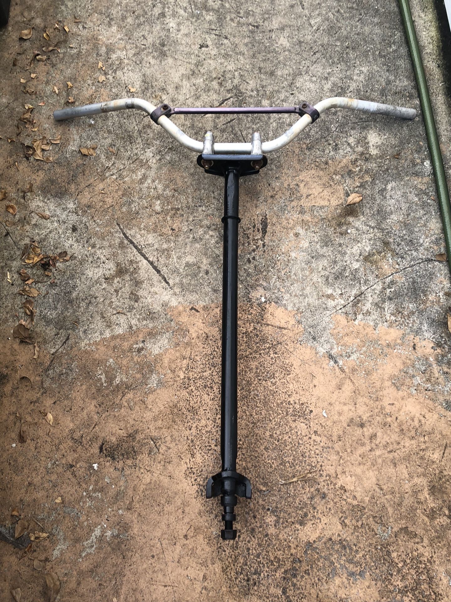 Honda 400ex Steering Stem Renthal Handle Bar And Risers