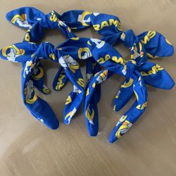 Cute LA Rams Bow Knot Headband Handmade 