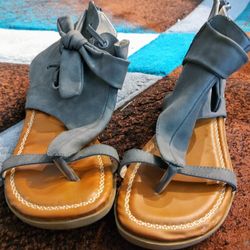 2 Lips Too Christa Gray Boho Sandals 