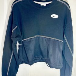 Nike Sportswear Icon Clash Kids' Cropped Top Black Size L