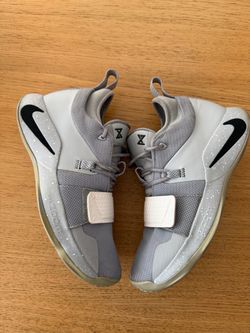 Nike PG 1 Men's Low Top Lace Up Basketball Sneakers Gray White Black