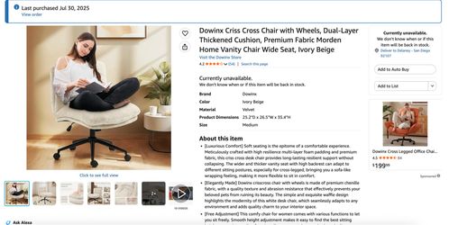 Criss Cross Chair (Work from Home Office Chair)