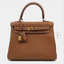 Preown Leather Brown Kelly