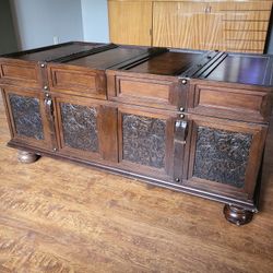 large coffee table Solid wood carving