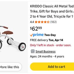 New Toddler tricycles