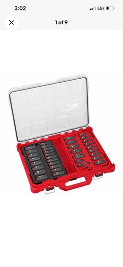 Milwaukee 49-66-6805 Shockwave Impact Duty Socket 3/8" Drive 36-Pc Packout Set
