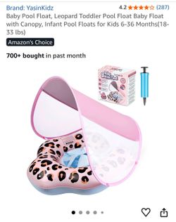 4.2 4.2 out of 5 stars (287) Baby Pool Float, Leopard Toddler Pool Float Baby Float with Canopy