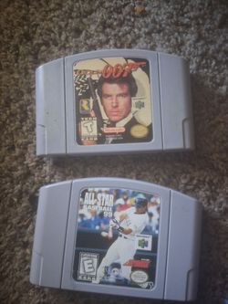 N 64 golden eye and 99 all star baseball