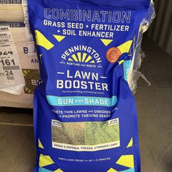 Sun and shade grass seed with fertilizer and soil nutrients 35 pound