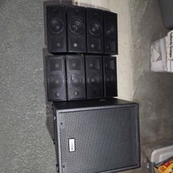 Gemini LRX448 Portable Line Array Speaker with Subwoofer