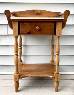 Small Vintage Washstand with Marble Top