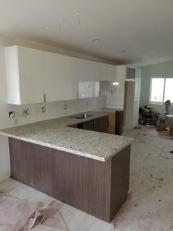 Custom made kitchen cabinets and vanities