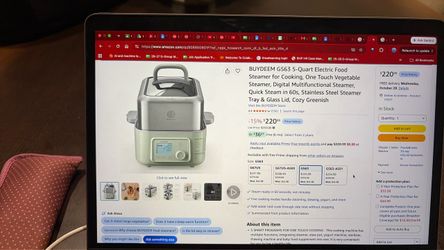 BUYDEEM  G563 5-Quart Electric Food Steamer