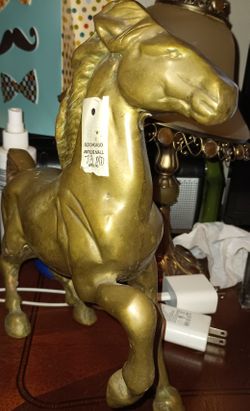 Horse Made Out Of Copper Old  Vintage