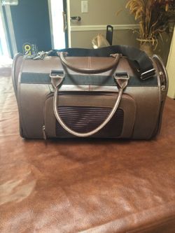 Leather pet carrier 35 obo