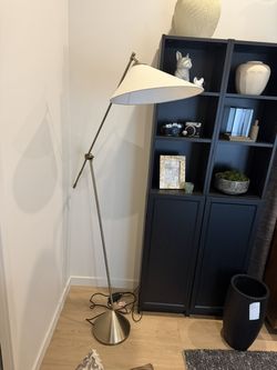 Avant Metal Articulating Floor Lamp with Fabric Shade 76"