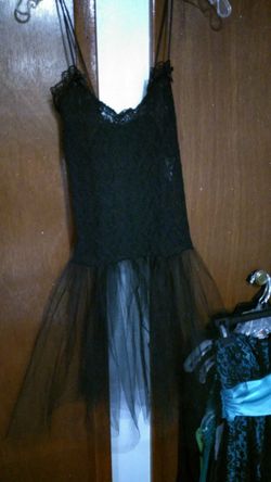 Lace tank with tulle skirt size small