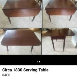 Circa 1830s Serving Table 