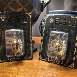 Cir-Kit Miniature Brass Carriage Lamps Pair