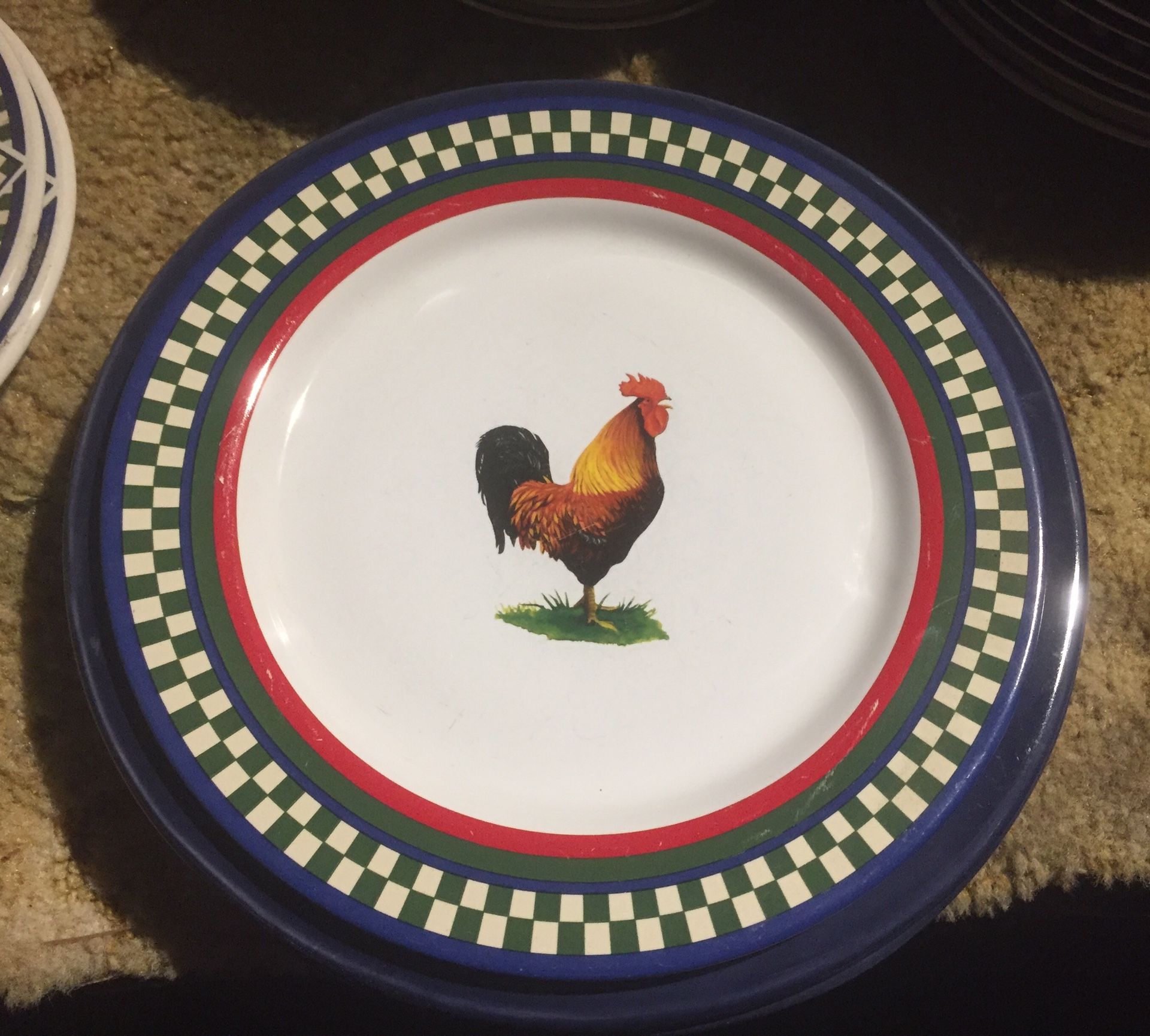 Vintage Rooster dishes