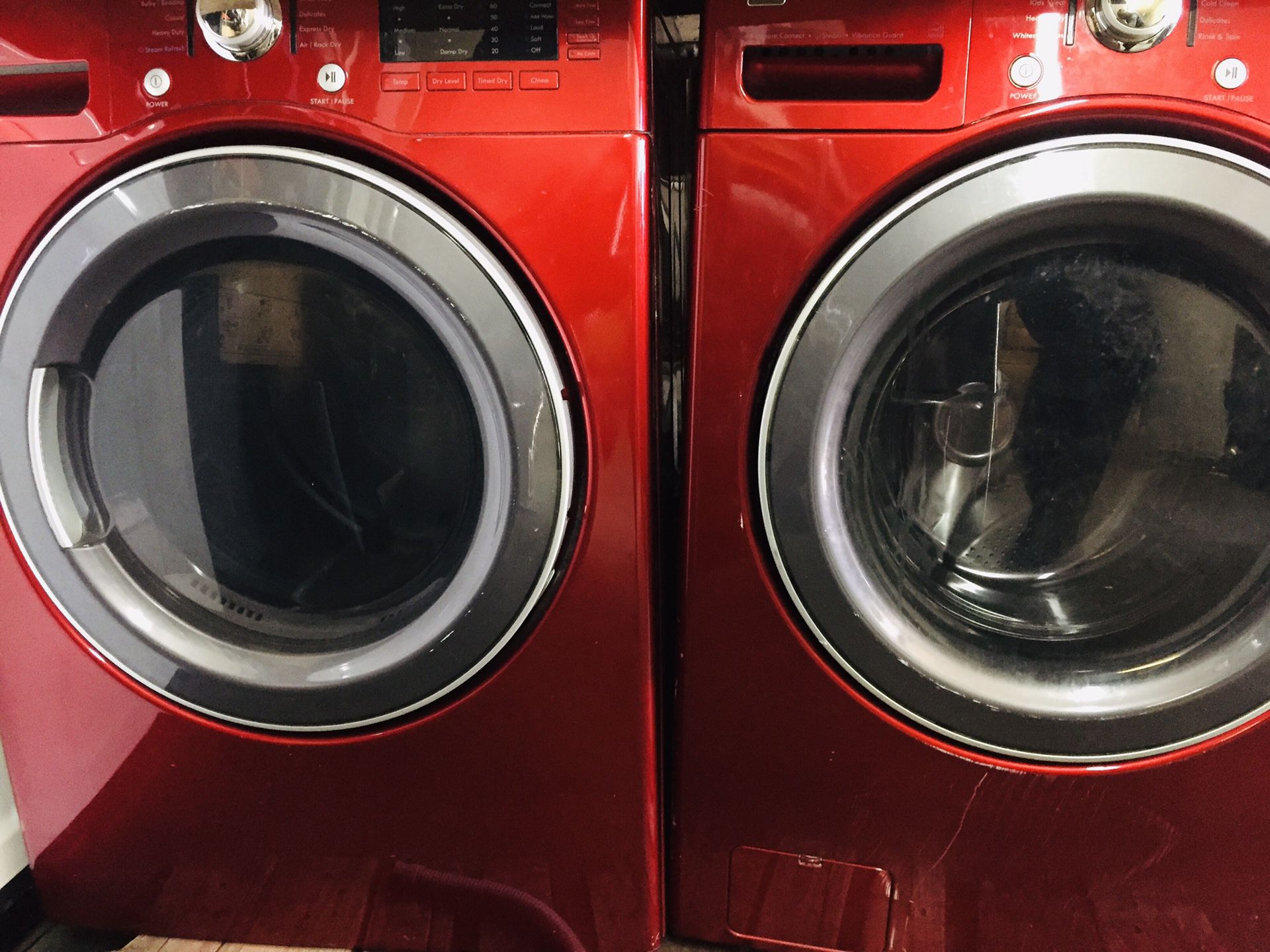 LG red extra large capacity front load washer and dryer set DELIVERY