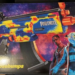 Travis Scott x Cactus Jack Fortnite AR Goosebumps Nerf Elite Dart Blaster - NIB