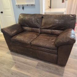Leather Loveseat