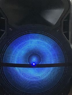 Brand New 15” Portable Bluetooth Speaker With Lights And Microphone