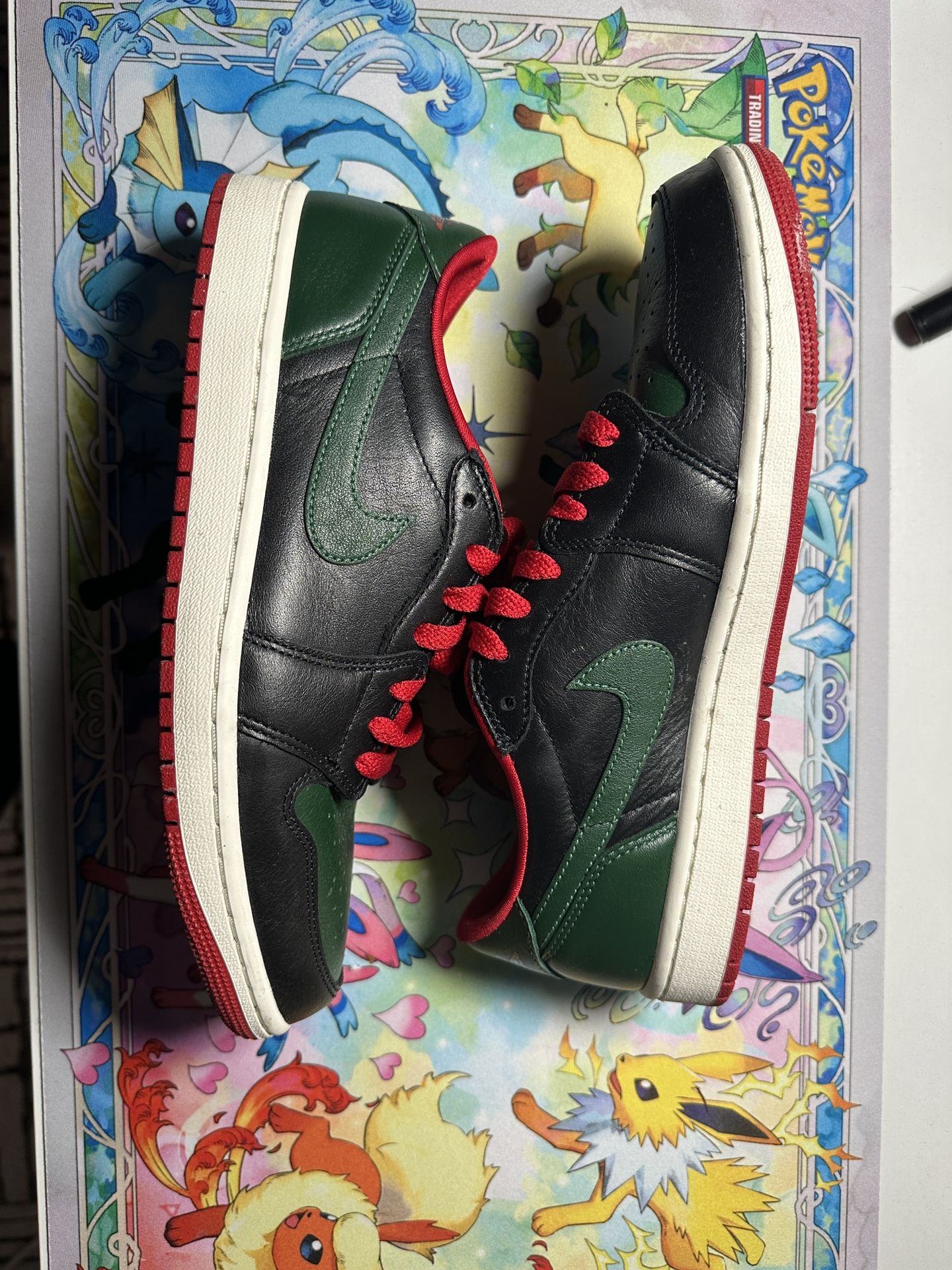 Woman’s Jordan 1 Low Black Gorge Green 10.5 Woman