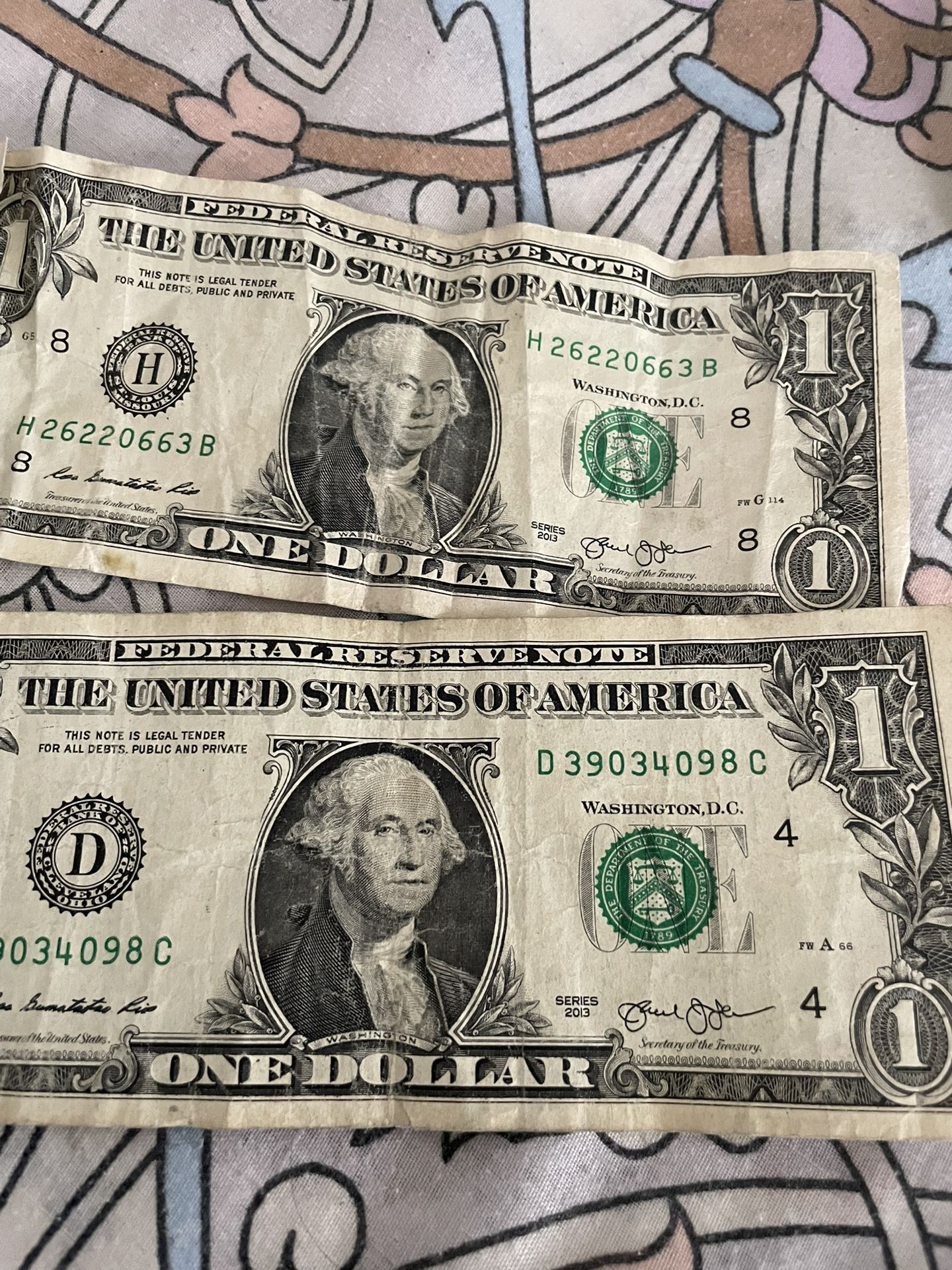 Series 2013 Dollar Bill