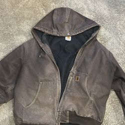 J130 Sun Faded Light Brown Carhartt Jacket