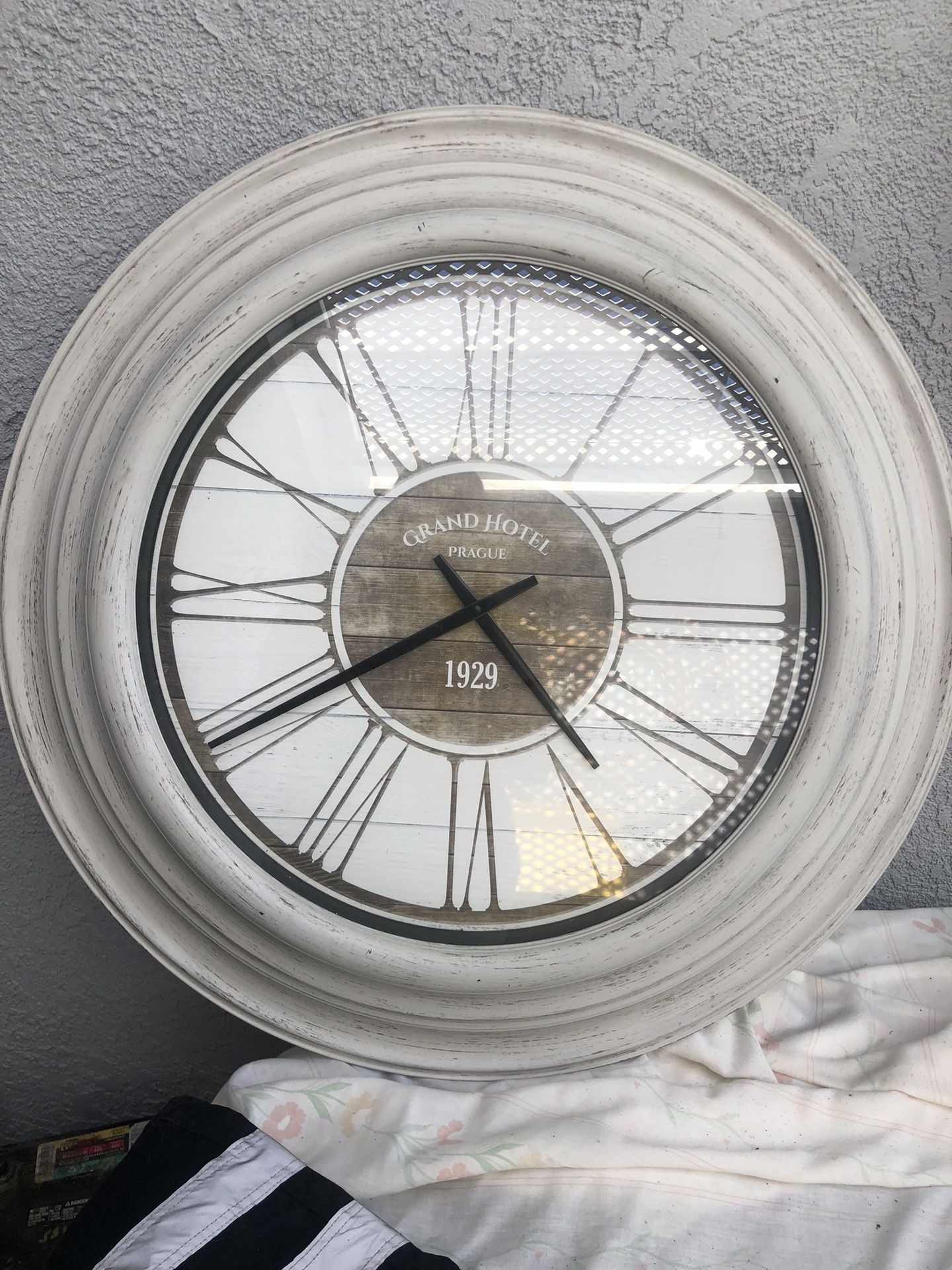 Extra Page Clock For Your Patio Wall Or Inside Walls. Size Approximately 31 Inches Long. 