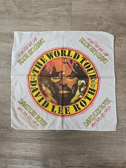 David Lee Roth Eat Em And Smile Bandana Vintage 1986 Van Halen Memorabilia