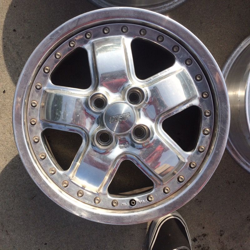 Polished Mugen MR5's 15x6