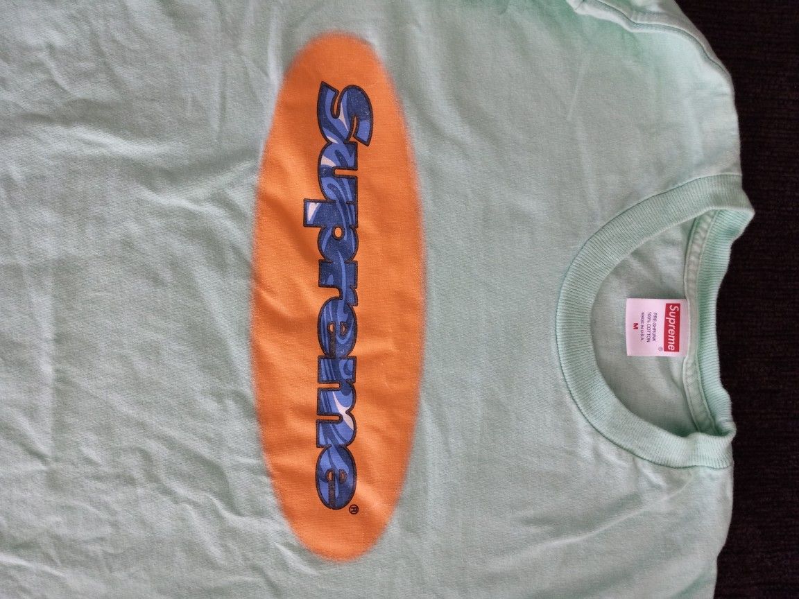 Supreme Teal Long Sleeve Tshirt Size Medium