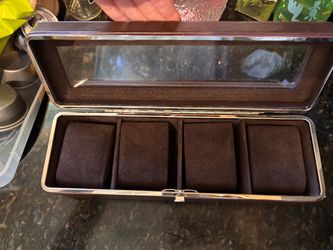 4-Slot Watch Display Box Case