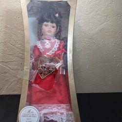 Heather Collectible Porcelain Doll Signed By Artist
