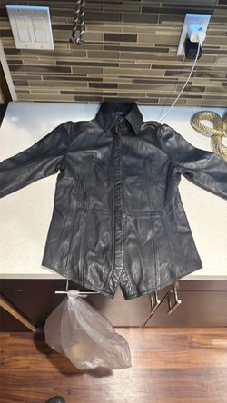 DIESEL women’s lambskin leather shirt