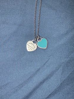 Tiffany & Co. Return to Tiffany Blue Double Heart Necklace