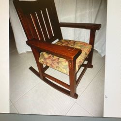 Vintage Mission style rocking chair