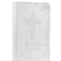 Biblia RVR 1960 Jesús para Todos Letra Grande Tamaño Manual Marfíl Símil Piel con indice