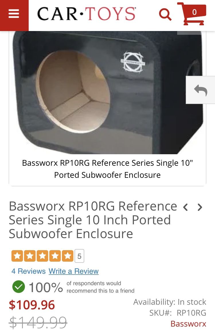 Bassworx single cheap 10