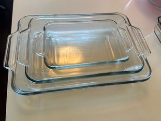Anchor Hocking Clear Glass Baking & Casserole Dish Set (3 Pieces)