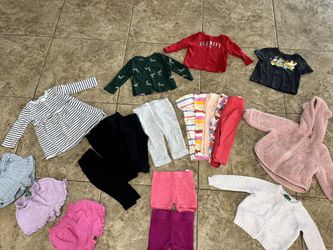 Baby Girl Clothes 22 piece Lot, 12-18 months Clothes - multiple brands