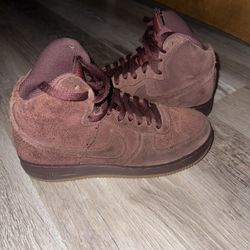 Kids Burgundy Nike Shoes