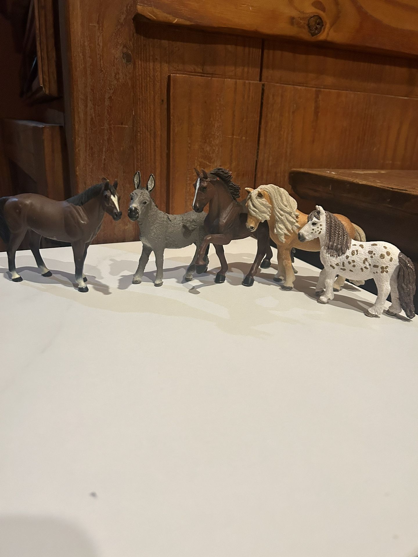 Schleich horses and donkey