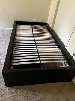 Black Platform Bed Frame  (twin)