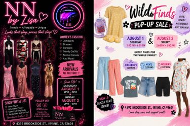 Pop up sale