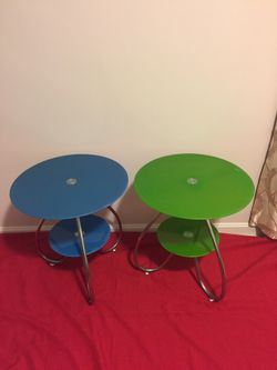 New two layers of glass table $30/ea