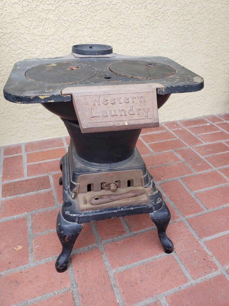 ANTIQUE Western Laundry Cast Iron Stove
